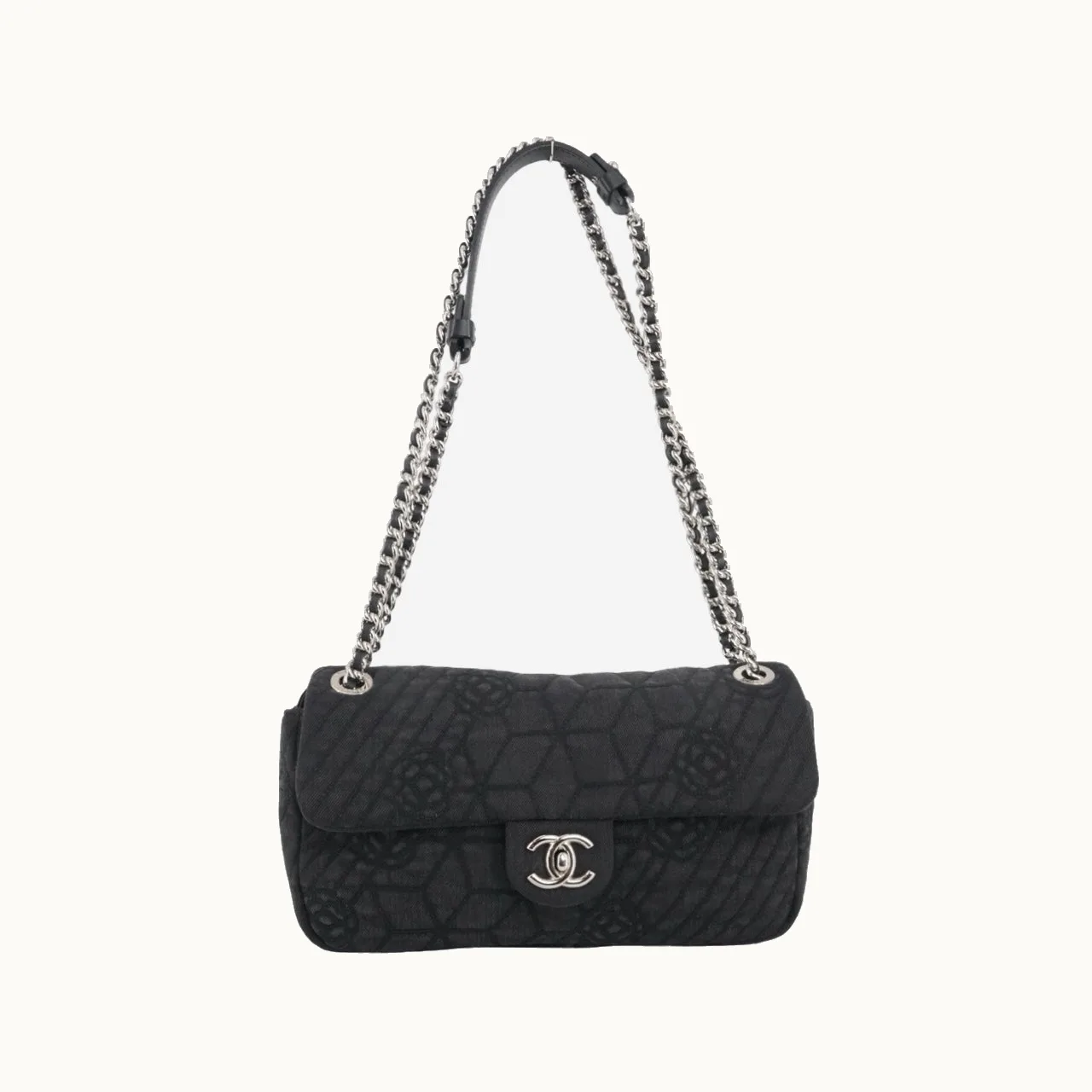 Bolso Chanel Camellia Denim Flap Bag 2012