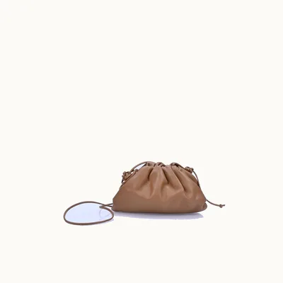 Crossbody Bottega Veneta Pouch Mini Camel
