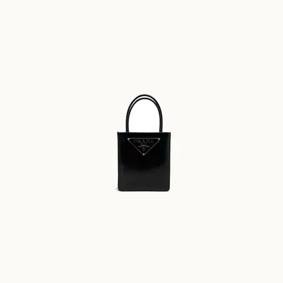 Prada Brushed Leather Mini Tote Bag