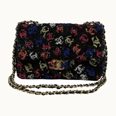 Bolso Chanel Clásica Mini CC Lentejuelas